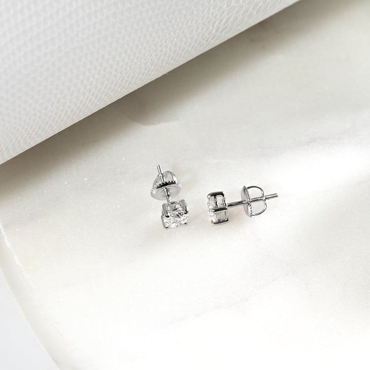 Náušnice s výběrem karátové váhy lab-grown diamantů Christi 132863