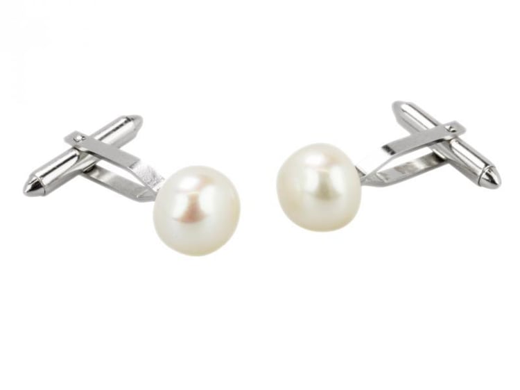 Manžetové knoflíčky s perlou Zeldon