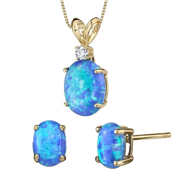 Kolekce ze zlata s opály 25320