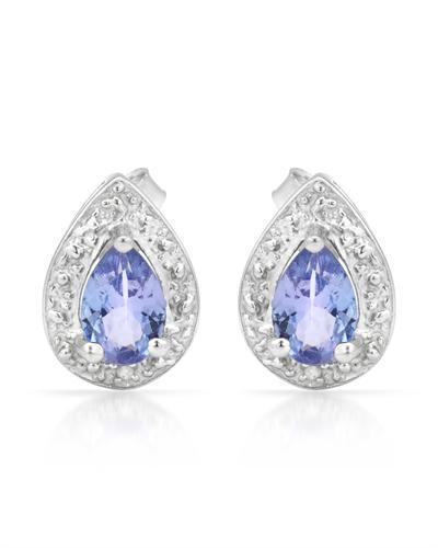 Stříbrné náušnice ve tvaru slzy