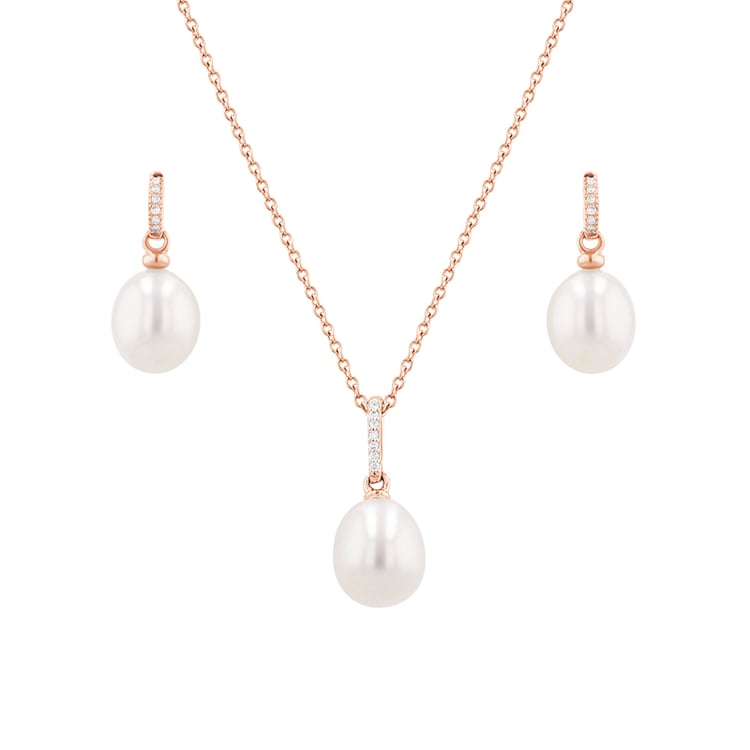 Zlatá perlová kolekce s diamanty Dudey 116029