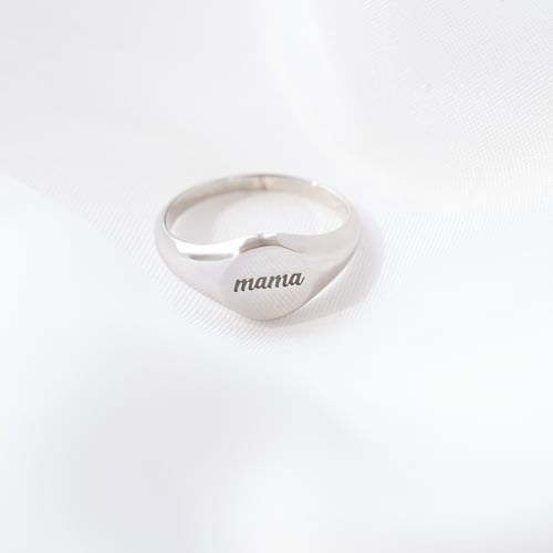 Pečetní prsten s gravírem Mama