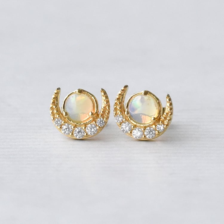 Náušnice z pozlaceného stříbra 73358