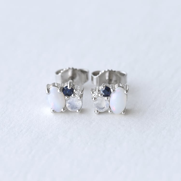 Cluster náušnice v minimalistickém stylu 74753