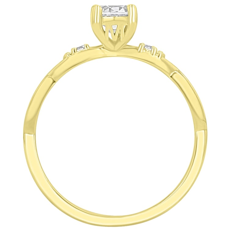 Zásnubní prsten s výběrem písmene a diamanty Halym 167473