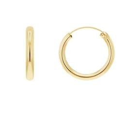 Kruhové náušnice ze zlata Albie