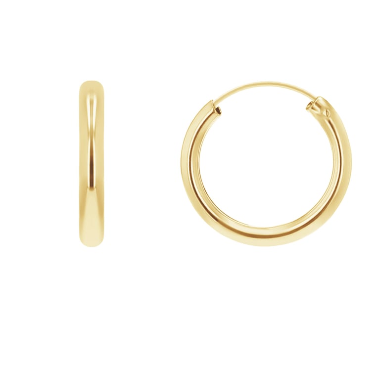 Kruhové náušnice ze zlata 108326