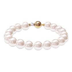 Zlatý perlový náramek Carden