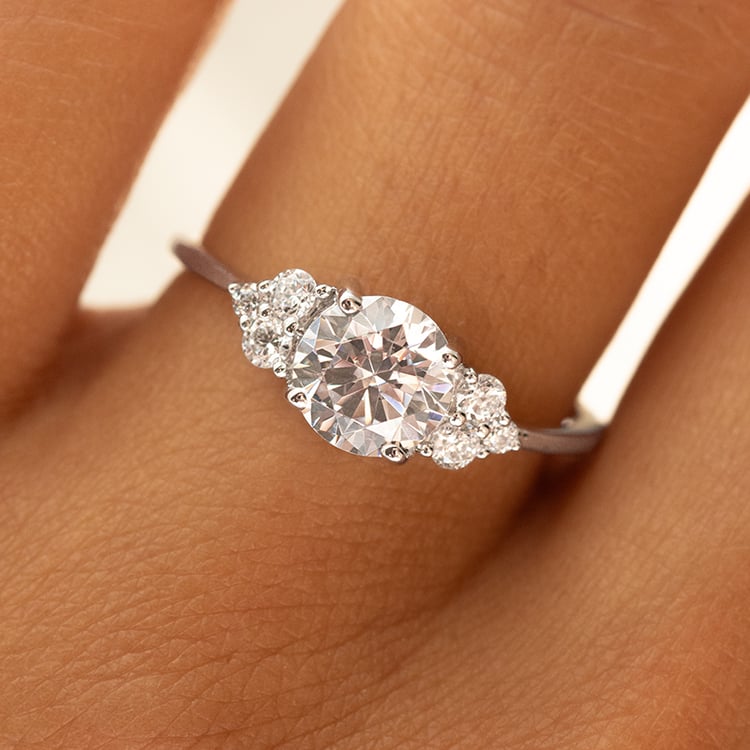  Zásnubní prsten ze zlata s lab-grown diamantem Agathe 157674