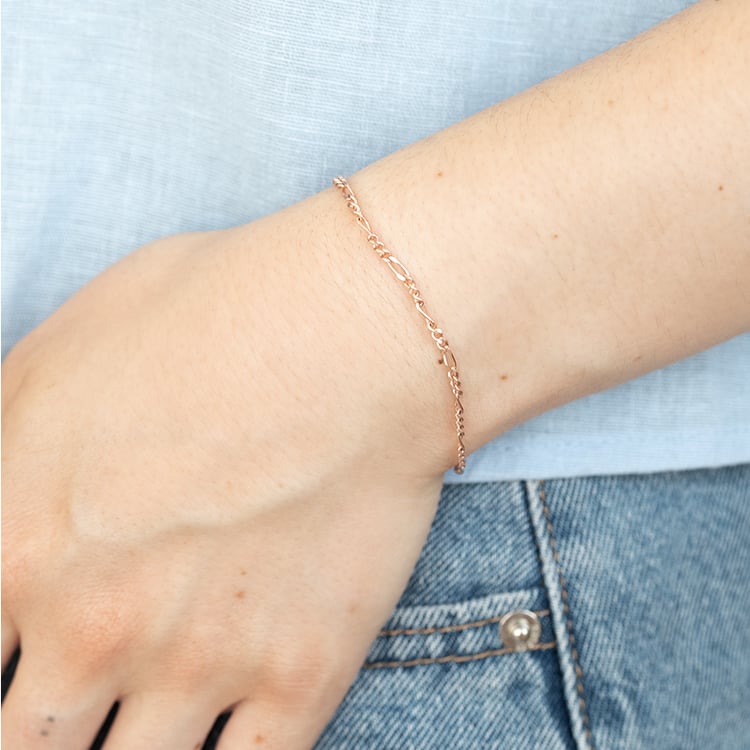 Figaro náramek 18 cm ze stříbra 125228