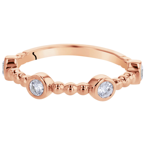 Pozlacený eternity prsten se zirkony 44647