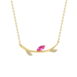 Náhrdelník s marquise turmalínem a diamanty Jandie