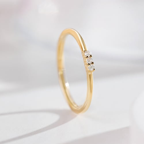 Stříbrný diamantový prsten Nicklas