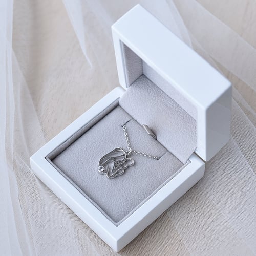 Přívěsek matka a dítě s diamantem Rian