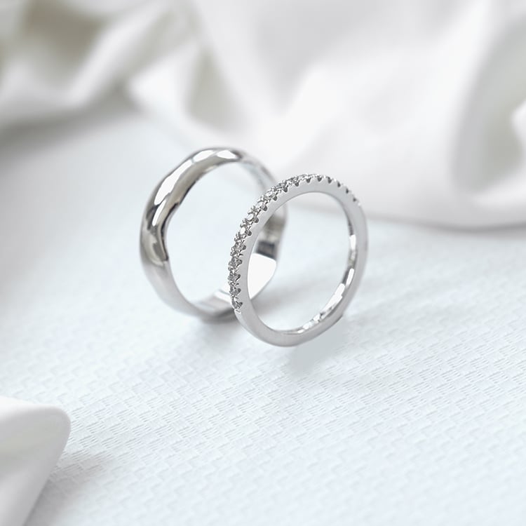 Zlatý eternity prsten s 1.50 mm lab-grown diamanty Otila 125643