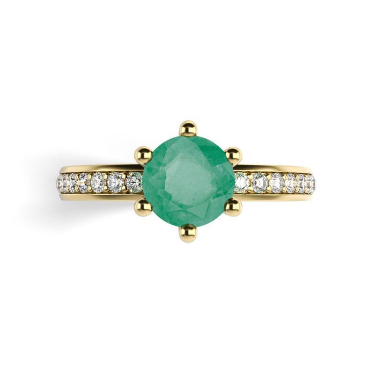 Zlatý prsten s drahokamy 17696