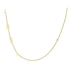 Náhrdelník se 4 písmenky podle vaší volby a diamantem Lupe