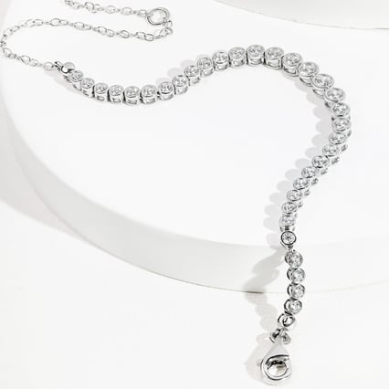 Elegantní zlatý náramek s lab-grown diamanty Sonja