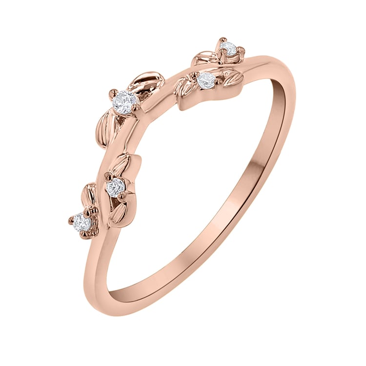 Vykrojený prsten ve tvaru větvičky s lab-grown diamanty Aiden 141958