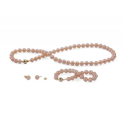 Zlatá perlová kolekce Dehlia