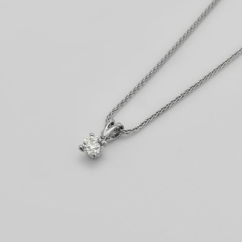 Platinový přívěsek s diamantem Jadell