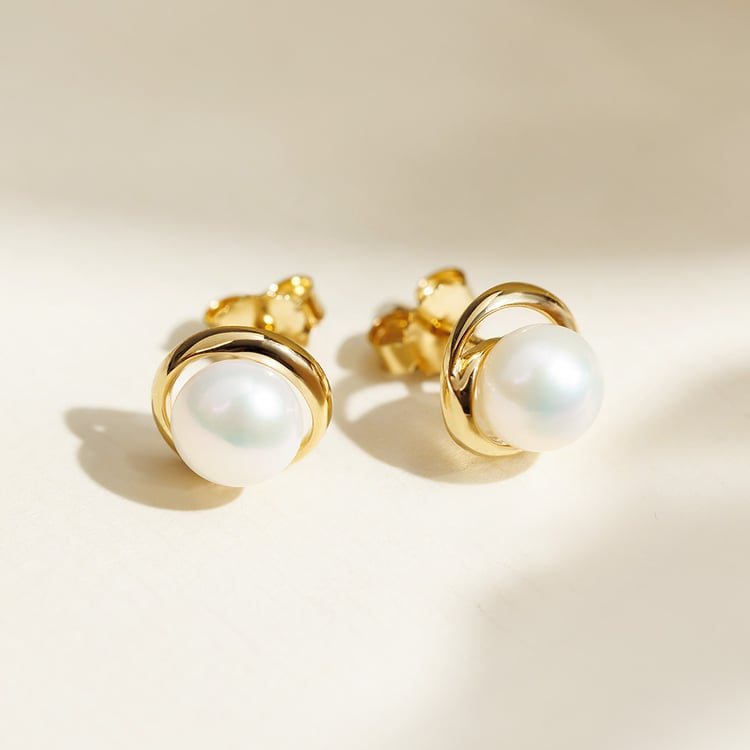 Stříbrné perlové náušnice 158398