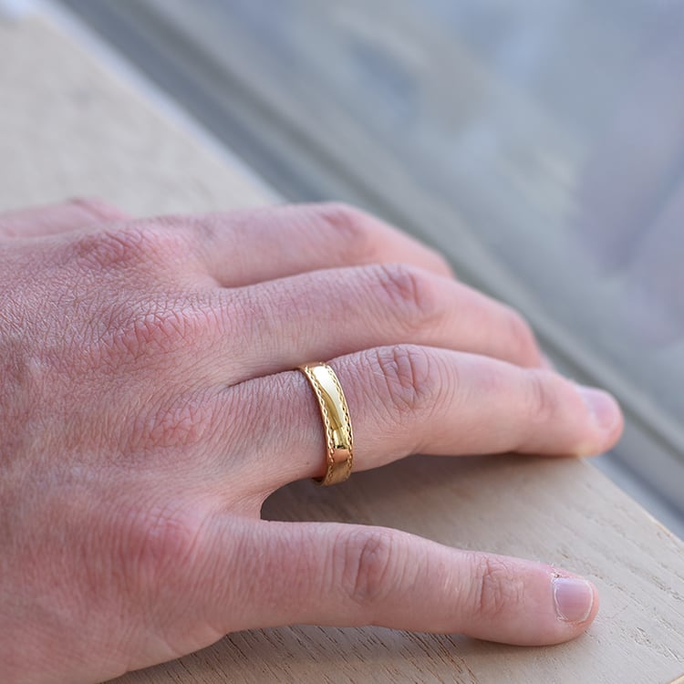 Pánský snubní prsten 63847