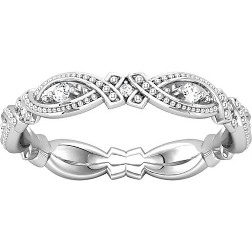 Vintage obroučka zdobená lab-grown diamanty Yash 105730