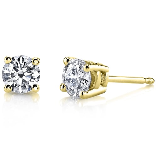 Náušnice ze zlata s 0.75ct lab-grown diamanty Trey