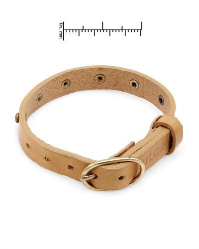 Náramek s kůže a mosazi 1527