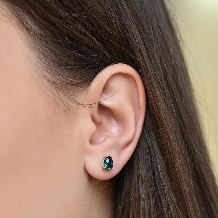 Náušnice se smaragdy Bridgitte 8021