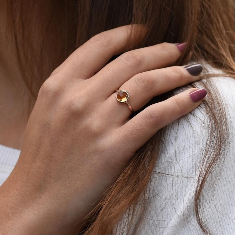 Prsten s citrínem 49961