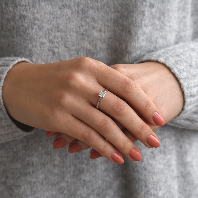 Prsten s moissanitem 72279