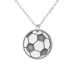 Stříbrný přívěsek míč s gravírem dle vaší volby Football