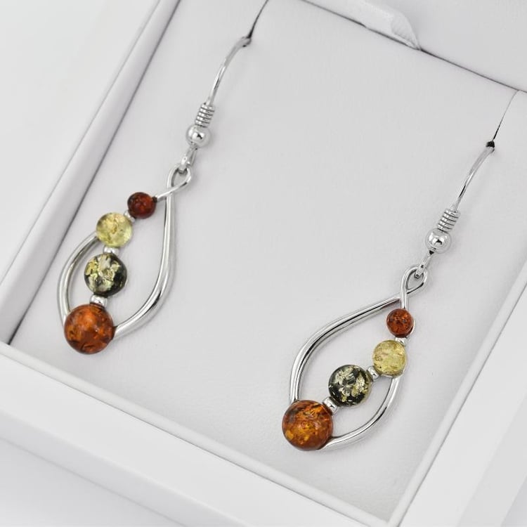 Náušnice s jantary 28906