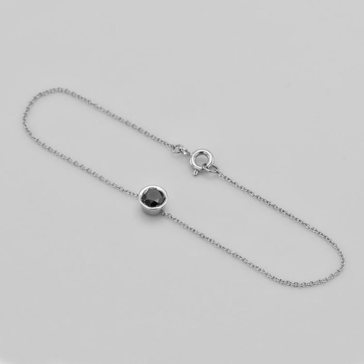 Platinový diamantový náramek 71529