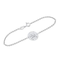 Náramek Malý princ s liškou a gravírem ze stříbra