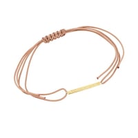 Šňůrkový náramek s gravírem Bar