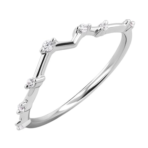 Atypický snubní prsten s lab-grown diamanty Kosta