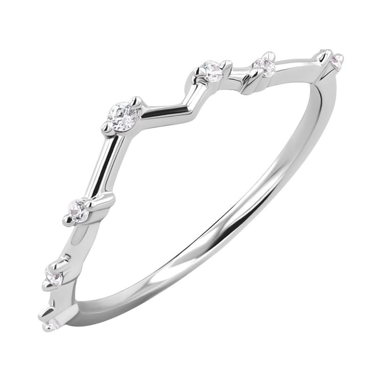 Atypický snubní prsten s lab-grown diamanty Kosta 127959