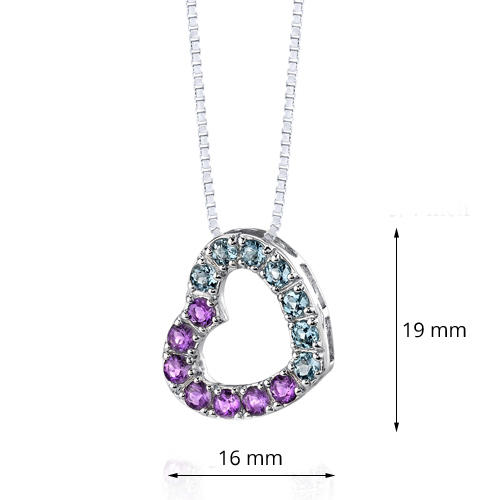 Náhrdelník s topazy Elyzah 7194