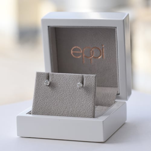 Zlaté náušnice s 0.5ct lab-grown diamanty Tulsi
