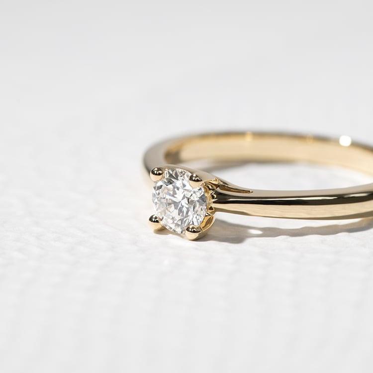 Zlatý zásnubní prsten s 0.50ct IGI certifikovaným diamantem Katya 148166