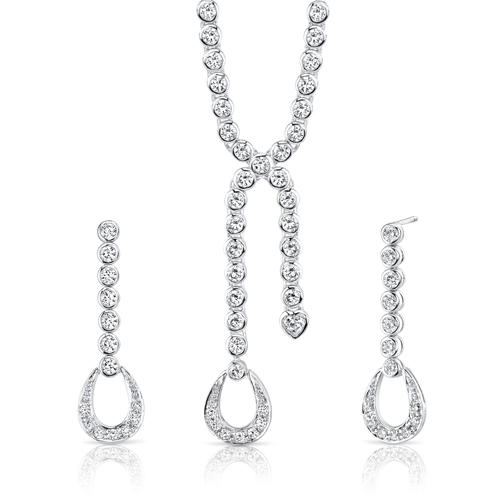 Kolekce se zirkony stříbrná