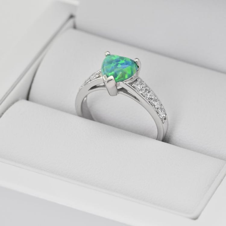 Prsten s opálovým srdcem 27955