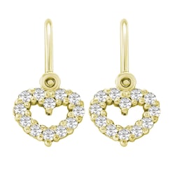 Zlaté dětské náušnice srdíčka Adeliza