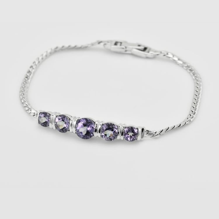 Náramek s alexandrity 38363