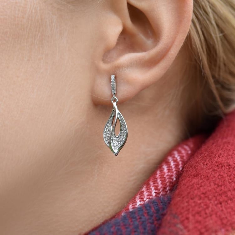 Náušnice s topazy 14020