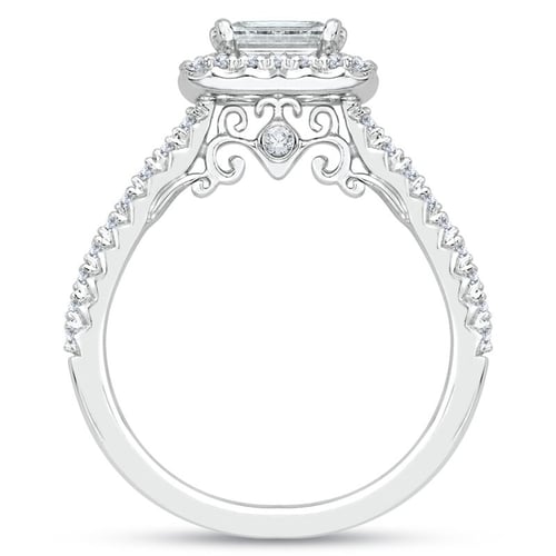 Zásnubní prsten s emerald diamantem Farida