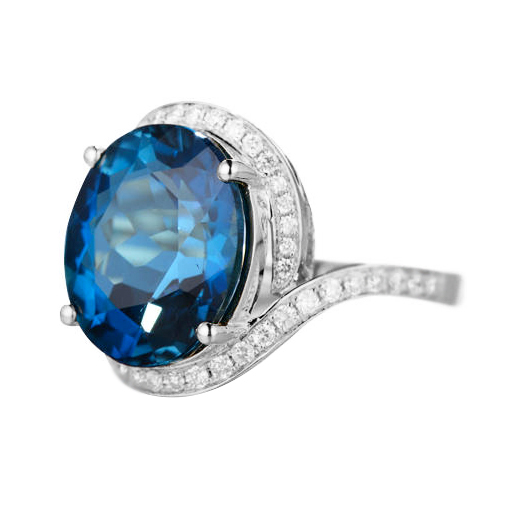 Zlato s oválným topazem 88813